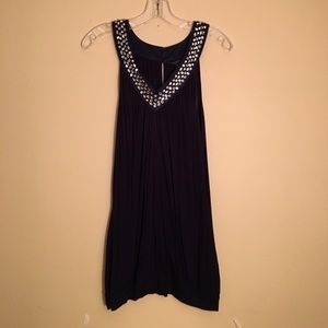 Ted Baker jeweled navy top.
