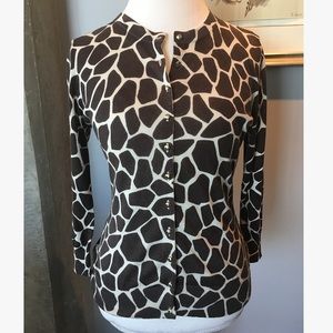 Banana Republic Giraffe Print Cardigan