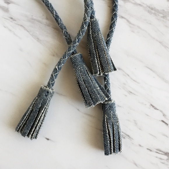 Joie chambray espadrille lace-up wedges - Picture 4 of 7