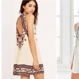 UO Ecote Guinevere Open-Back Frock Dress