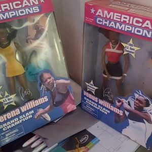 Serena Williams and Venus Williams champion dolls