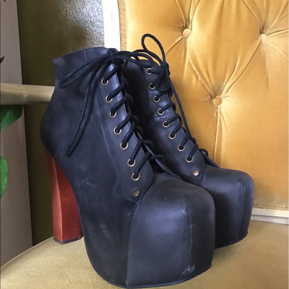 Jeffrey Campbell Black Lita Booties (9)