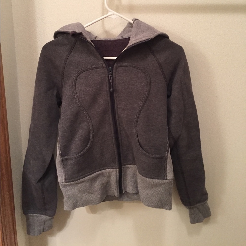 Grey Lululemon full zip up