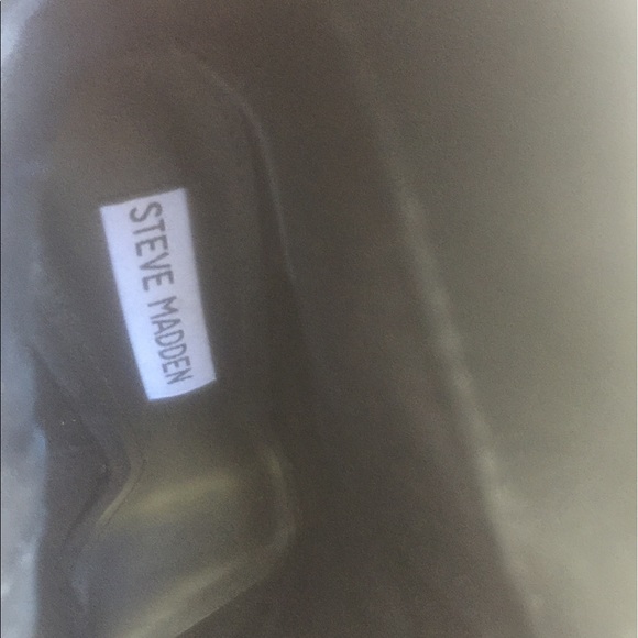 Black Suede Steve mAdden Booties - Picture 5 of 5