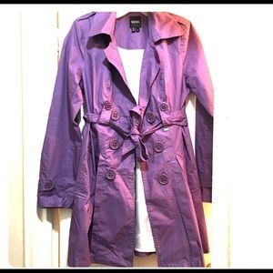 XOXO Purple Spring Trench Style Coat