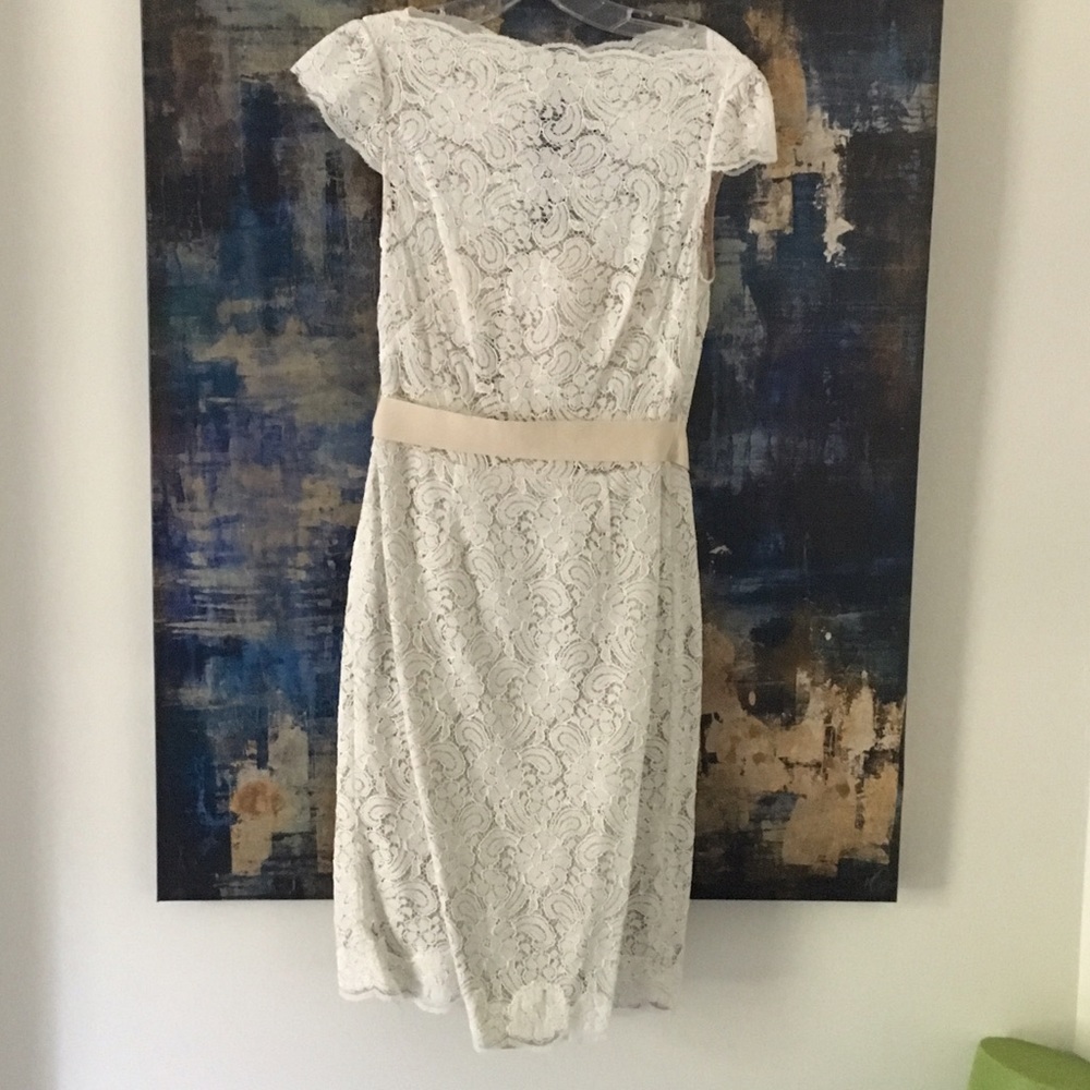Watters White Lace Dress - Picture 3 of 6