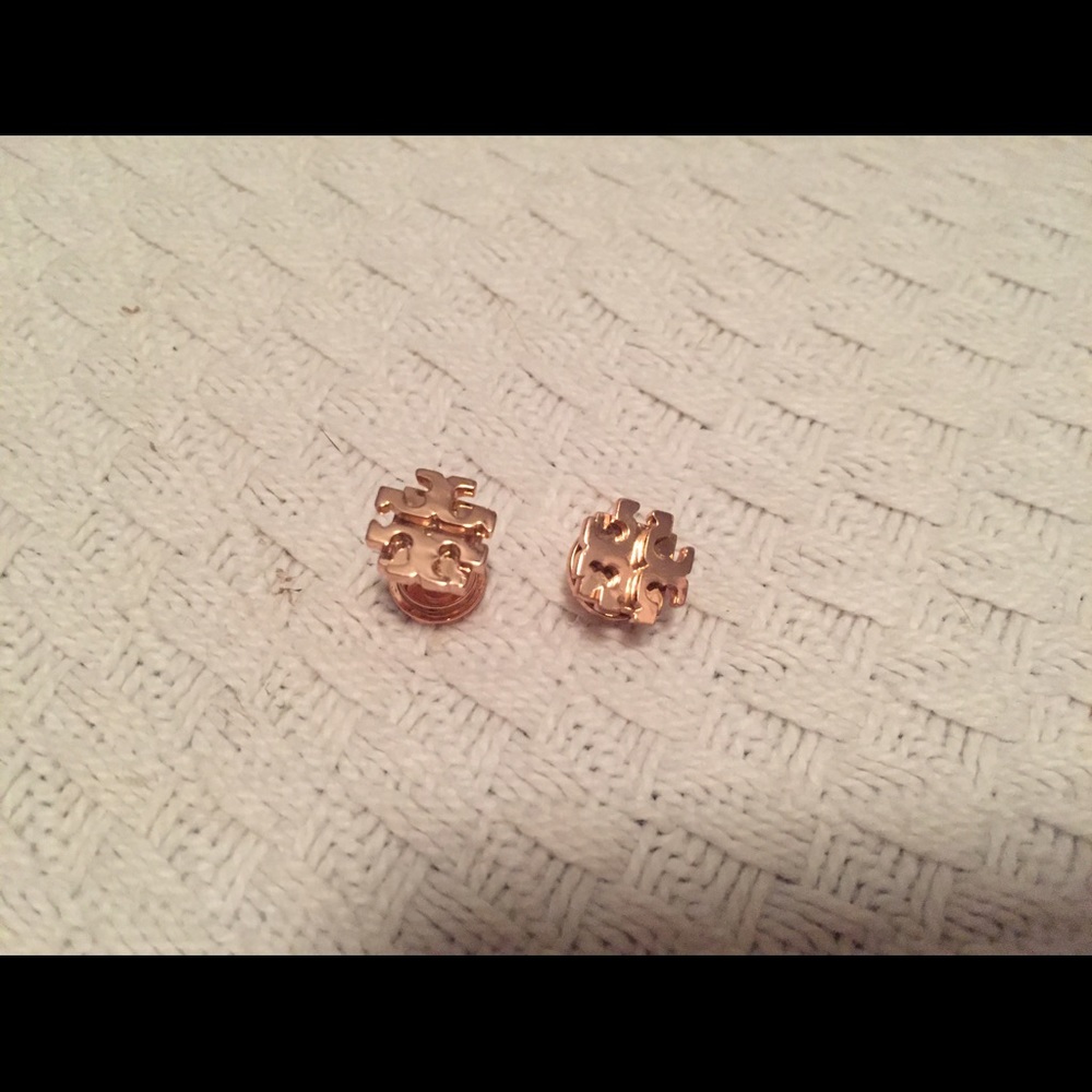 Tory Burch logo earrings