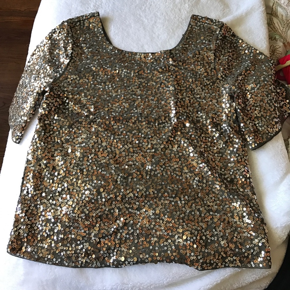 NWT Express sequin top