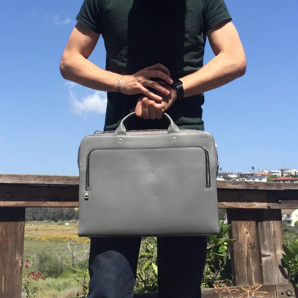 Jack Spade leather briefcase