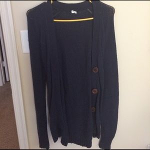 Navy Blue Sweater Cardigan