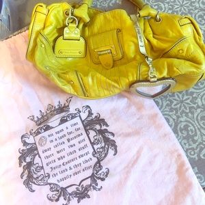 Juicy Couture Leather Yellow Purse
