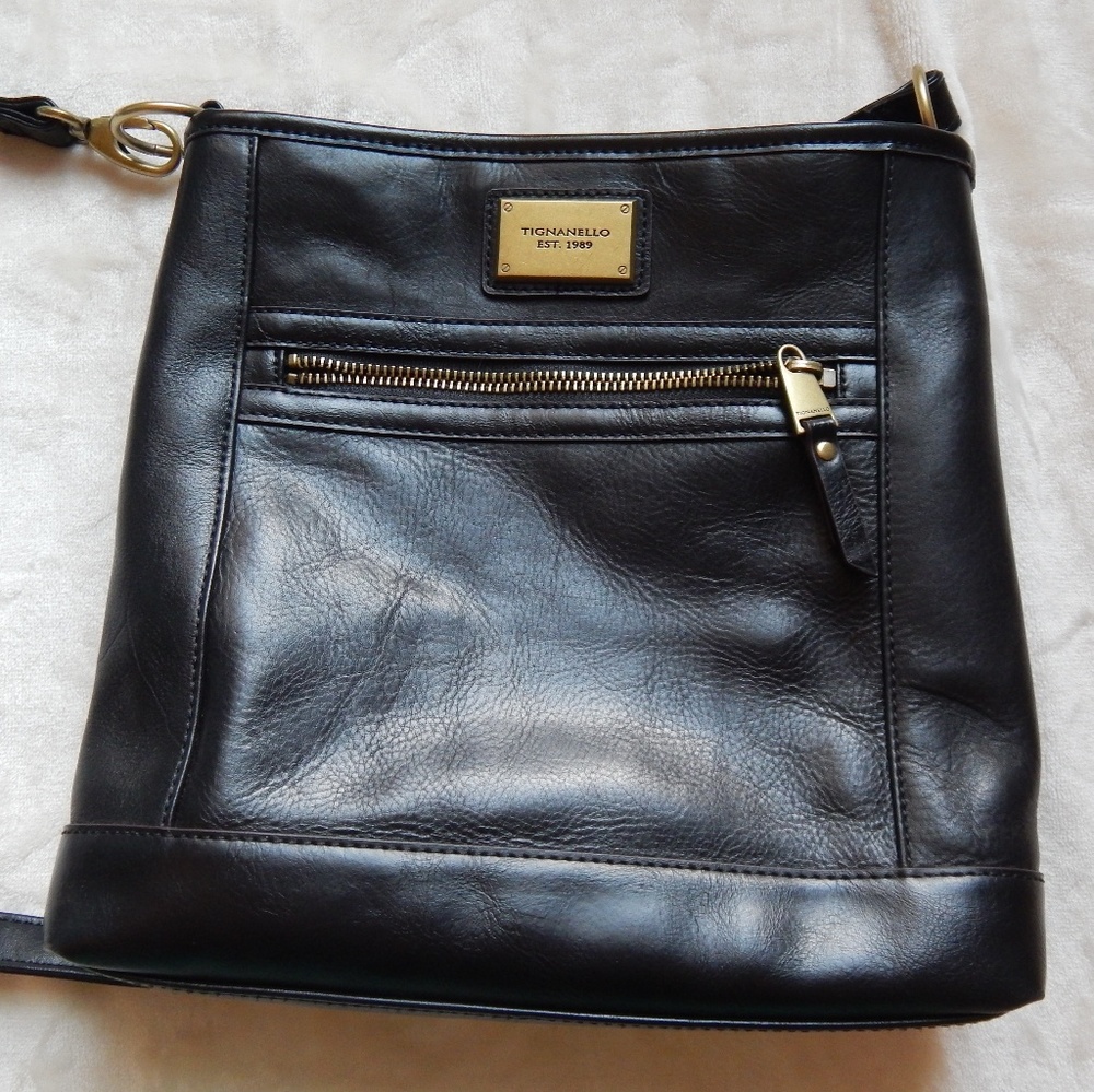 Tignanello Genuine Leather Crossbody Bag