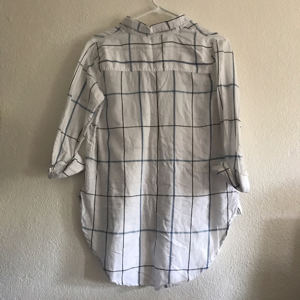 Cotton On plaid button up top - Picture 2 of 4