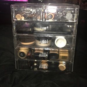 6 makeup acrylic organizer