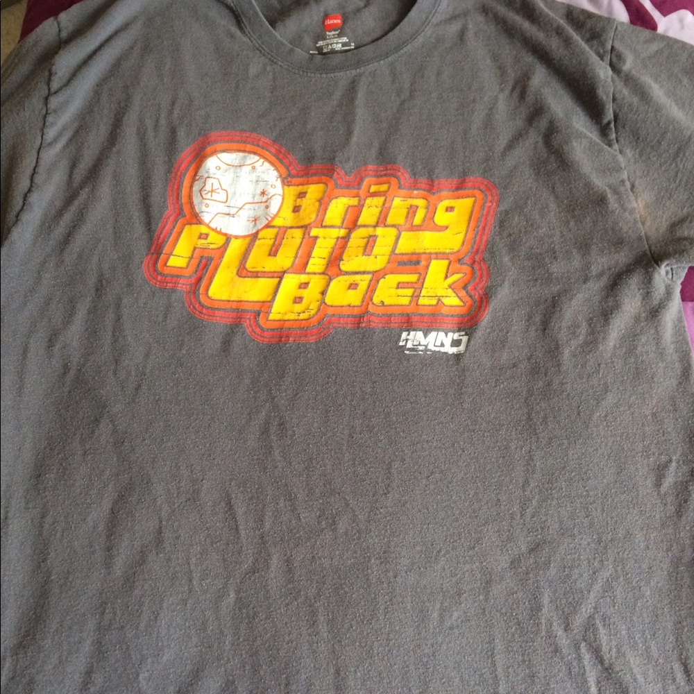 Bring Pluto Back Gray T-Shirt