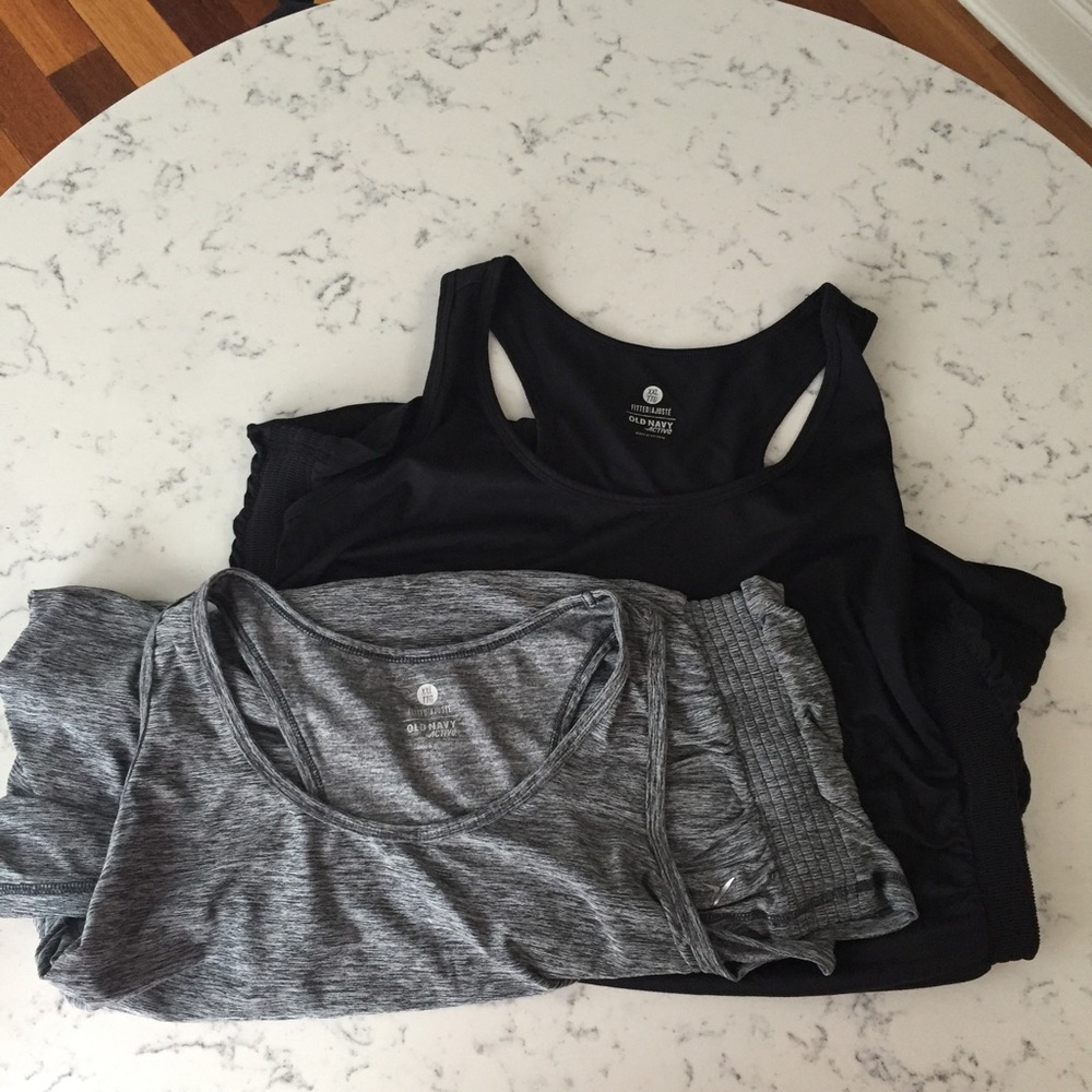 Set of 2 Old Navy Athletic Racerback Tank Tops