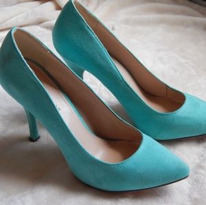 Aquamarine Blue Teal Heels