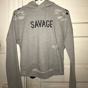 Savage Distressed Hoodie