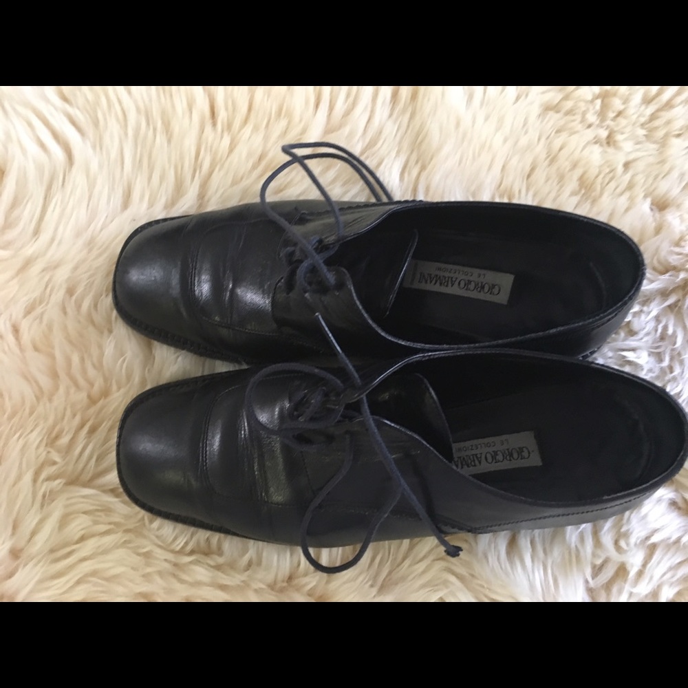 Giorgio Armani Woman Cap-Toe Leather Oxford