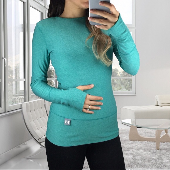 Under Armour Tops - Under Armour Teal Long Sleeve Tunic Top