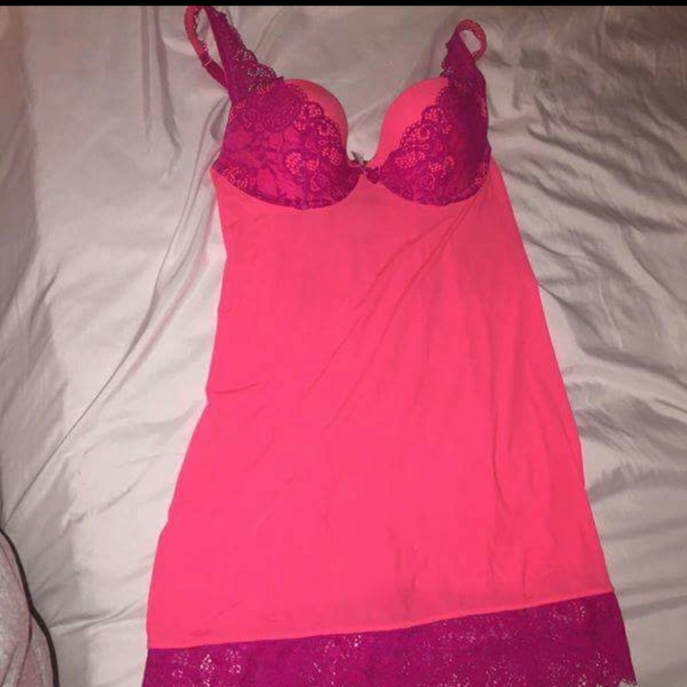 Backless baby doll gown