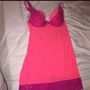 Backless baby doll gown