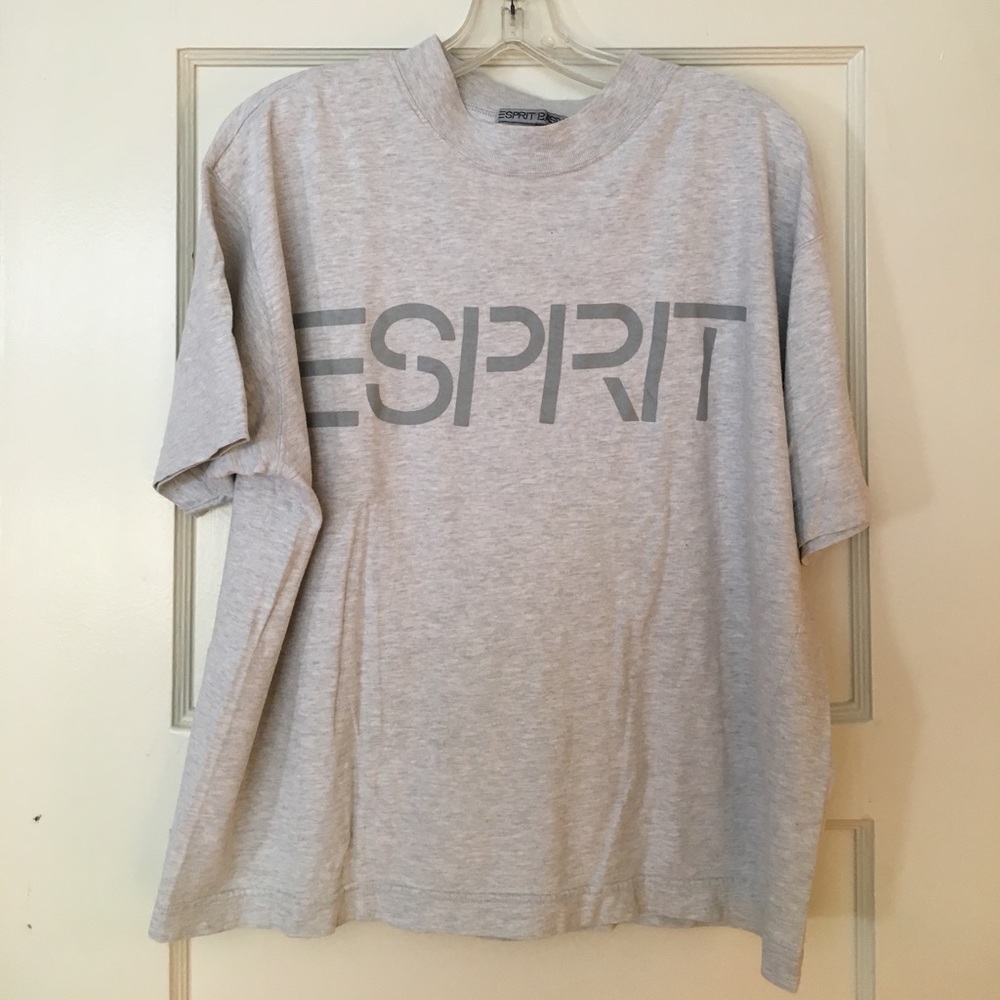 Vintage ESPRIT gray logo tee