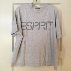 Vintage ESPRIT gray logo tee