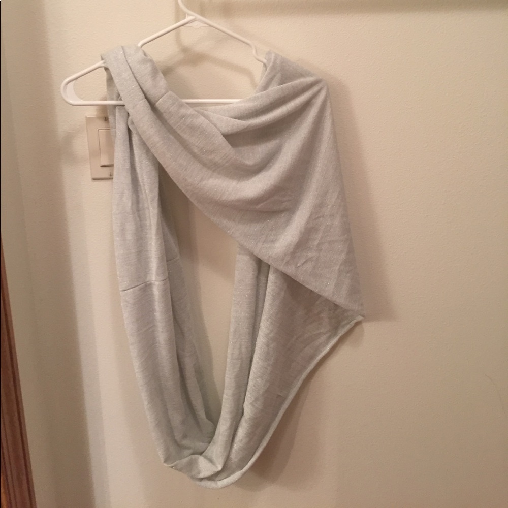 Silver sparkly infinity scarf