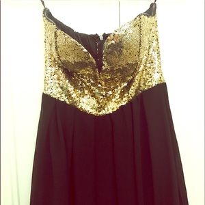 Golden Top Cocktail Dress