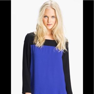 Joie color block blouse