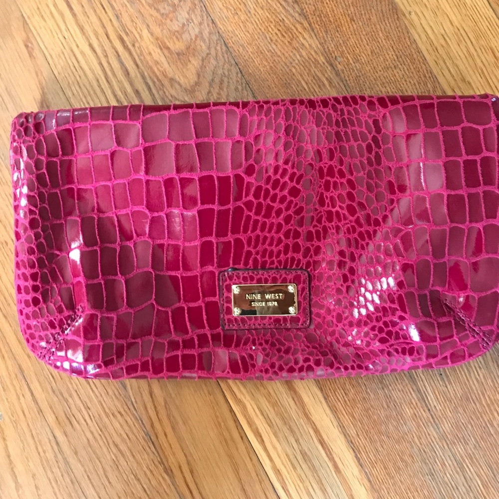 Nine West pink clutch