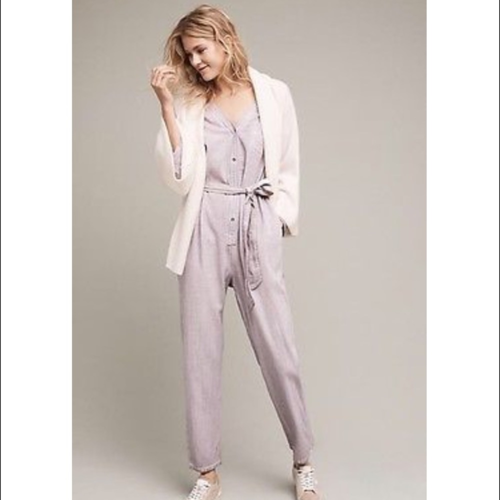 Anthorpologie Lavender Achiever Jumpsuit