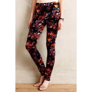NWT Anthropogie floral skinny jeans🌻