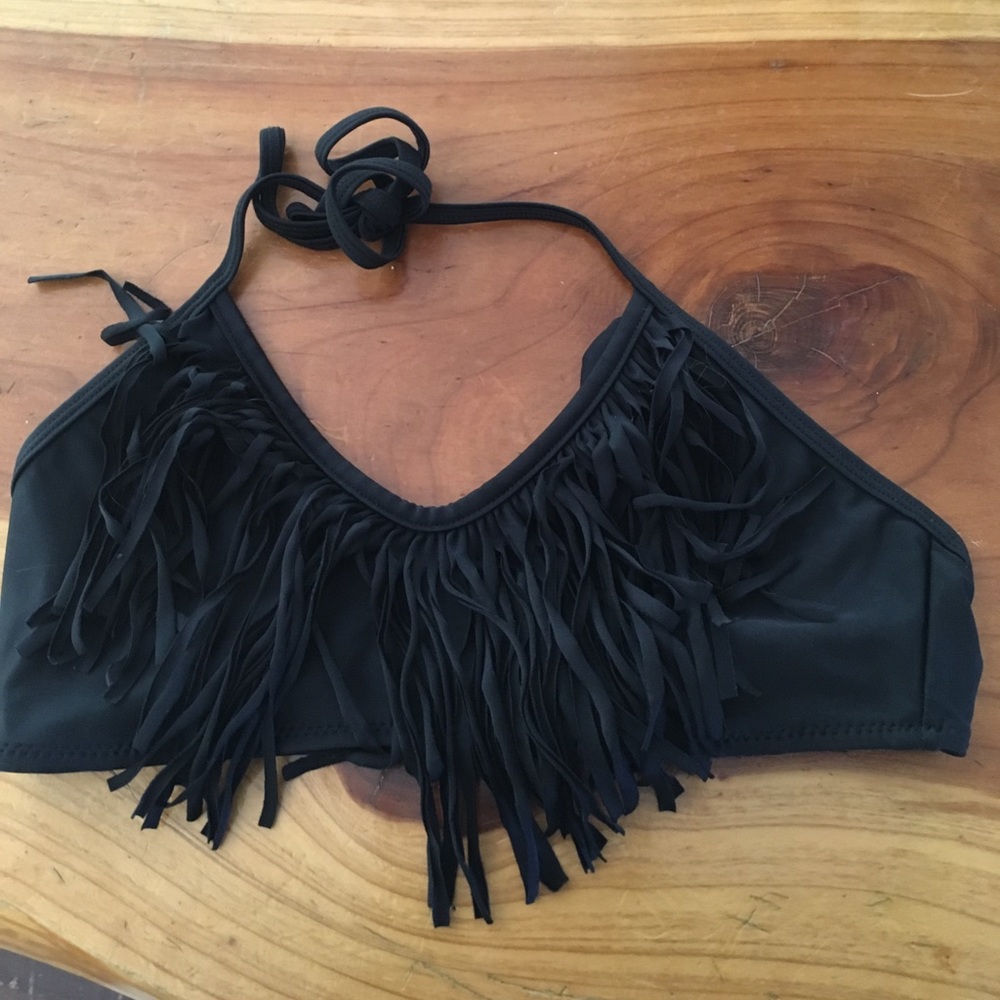Black bathing suit top