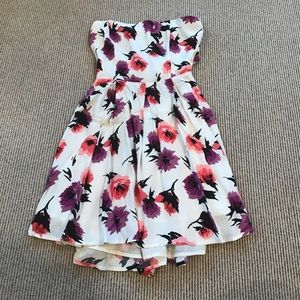 Floral Strapless Dress