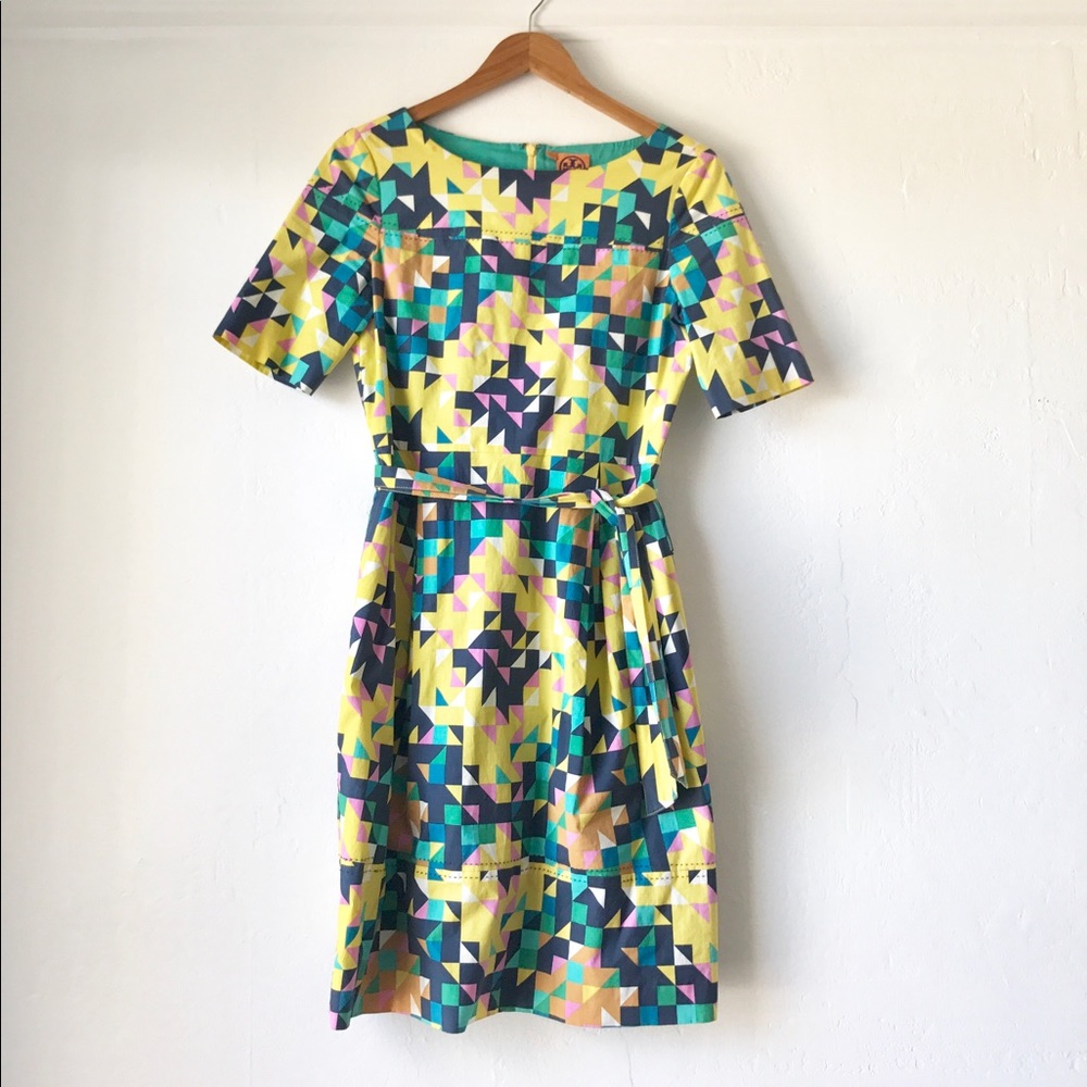 Tory Burch graphic print dress, size 4.