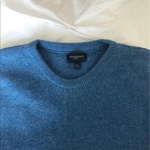 Burberry Men's Blue Wool Sweater (M)