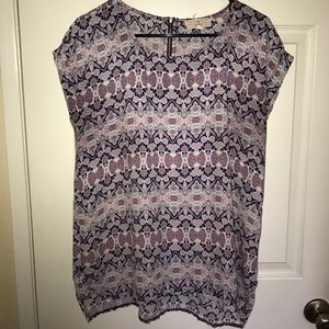 Boho print top