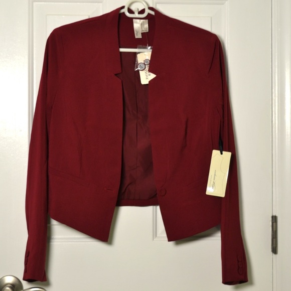 PRICE DROP** NWT Burgundy Blazer Forever 21 Small - Picture 3 of 6