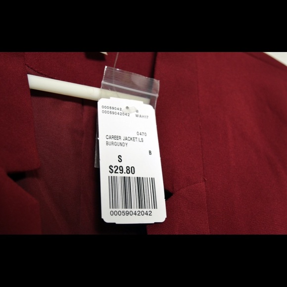 PRICE DROP** NWT Burgundy Blazer Forever 21 Small - Picture 6 of 6