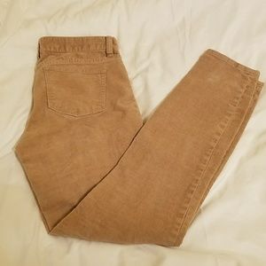J Crew Tan Corduroy Pants