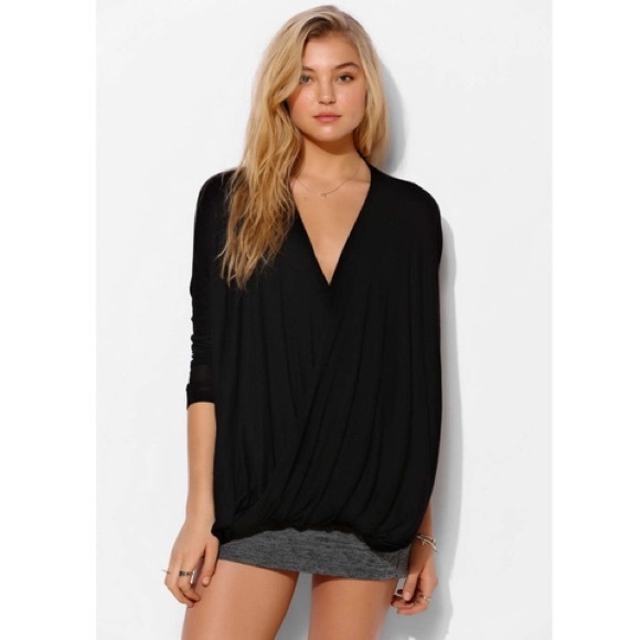 Sparkle & Fade Oversized Surplice Top - Picture 1 of 4
