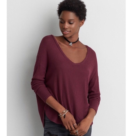 American Eagle Outfitters Tops - American Eagle Soft and Sexy Rib Top Size Small