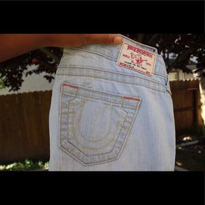 ‼️SALE‼️TRUE RELIGION light wash jeans