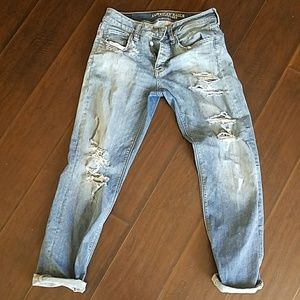 AE Super-Super Stretch Tomgirl s AEO x Cafe Denim