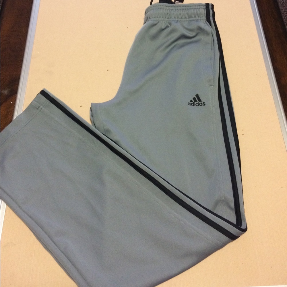Gray Adidas sweatpants