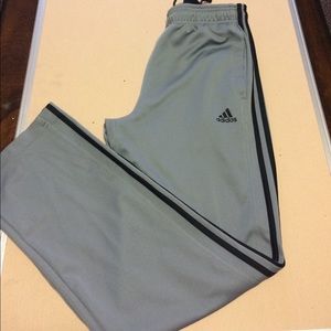 Gray Adidas sweatpants