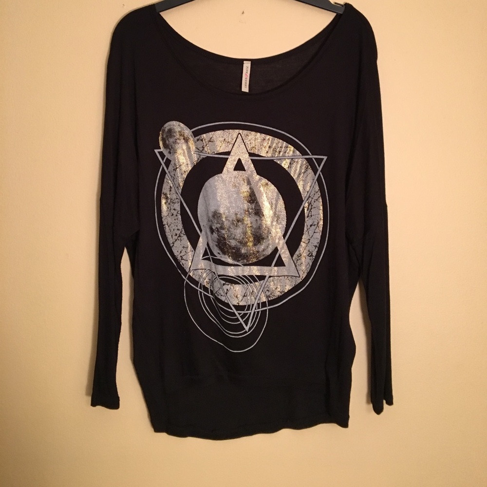 Pink Berry Black top