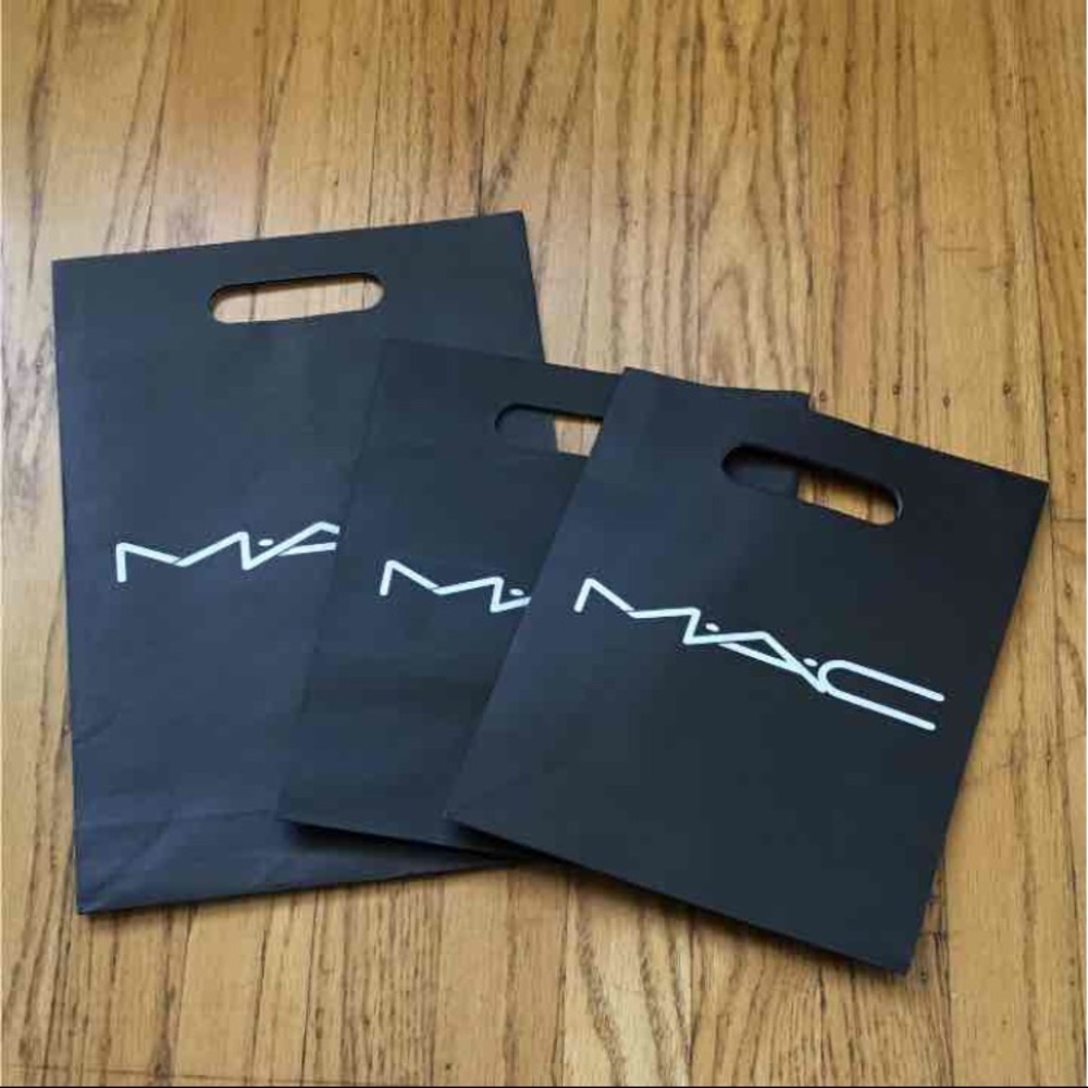 MAC 1 regular and 2 mini shopping bags
